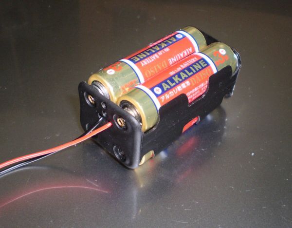 追. ！！軽量　電池ボックス 単３×４本用 コネクター付き_画像2