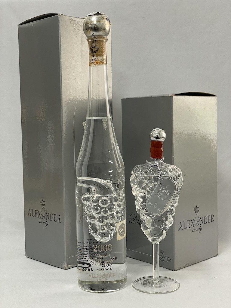 古酒 未開栓 ボッテガ アレキサンダー グラッパ 350ml 100ml 38% 2本セット BOTTEGA ALEXANDER GRAPPA ミレニアム限定ボトル