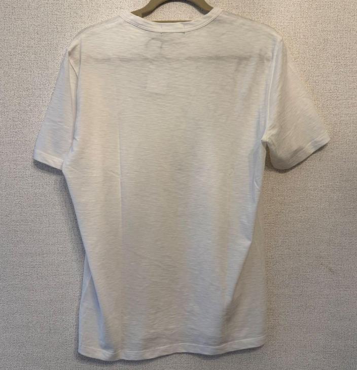 Lサイズ Theory セオリー メンズ 半袖 Tシャツ ホワイト 白T コットン 綿100％ 無地 シンプル 新品未使用タグ付