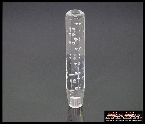 MADMAX トラック用品 クリスタルシフトノブ 泡 ロング 300mm クリア 12x1.25/変換アダプター付 10x1.25 8x1.25【送料800円】