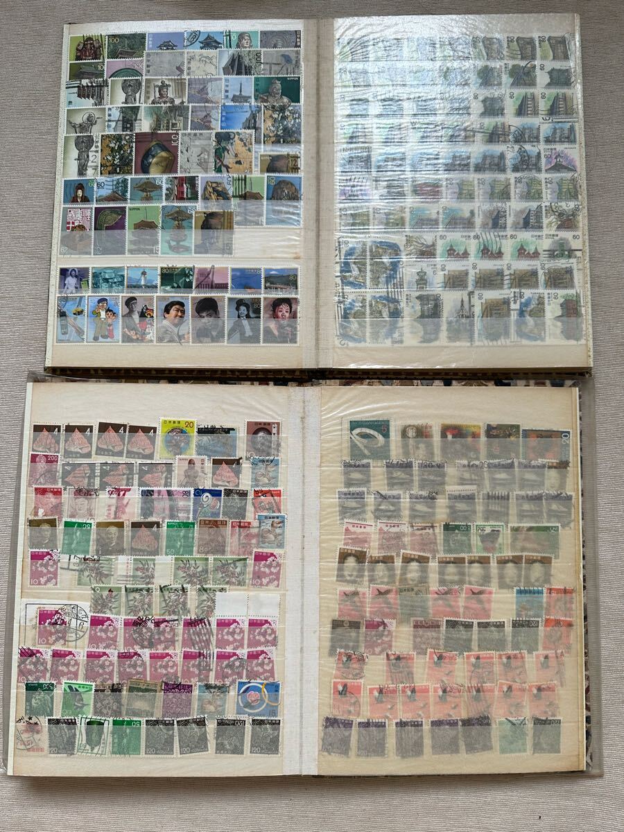 日本切手 記念/普通/昭和/平成など 使用済み 大容量アルバム 10