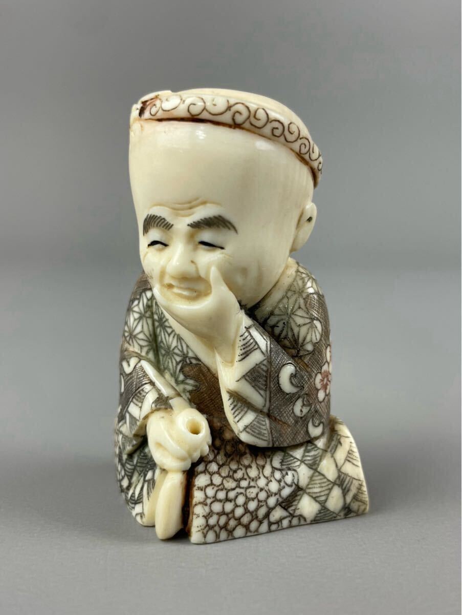  первоклассный товар высококлассный материалы времена netsuke Zaimei Matsuyama произведение [ родители .. ..] натуральный материалы маленький . скульптура античный .. предмет автор предмет антиквариат товар .. предмет старый изобразительное искусство украшение 