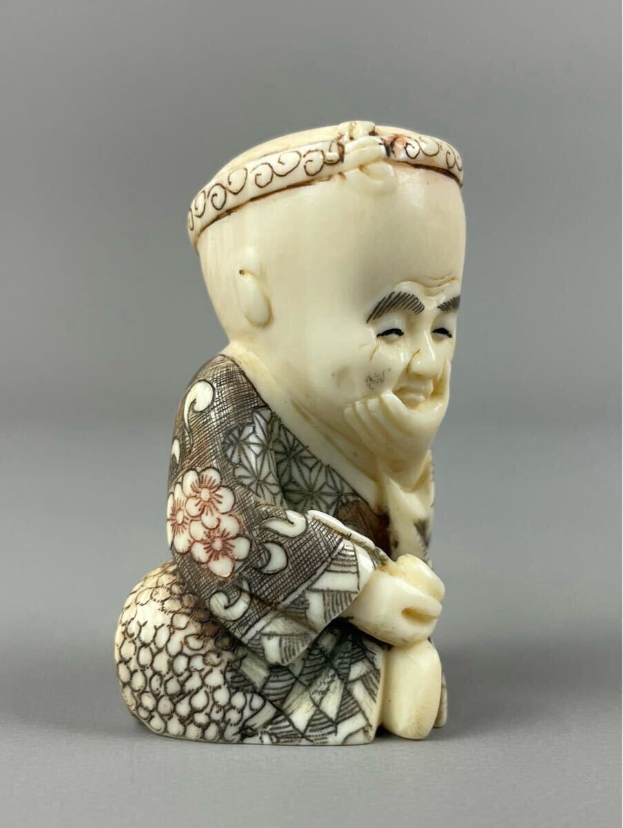  первоклассный товар высококлассный материалы времена netsuke Zaimei Matsuyama произведение [ родители .. ..] натуральный материалы маленький . скульптура античный .. предмет автор предмет антиквариат товар .. предмет старый изобразительное искусство украшение 