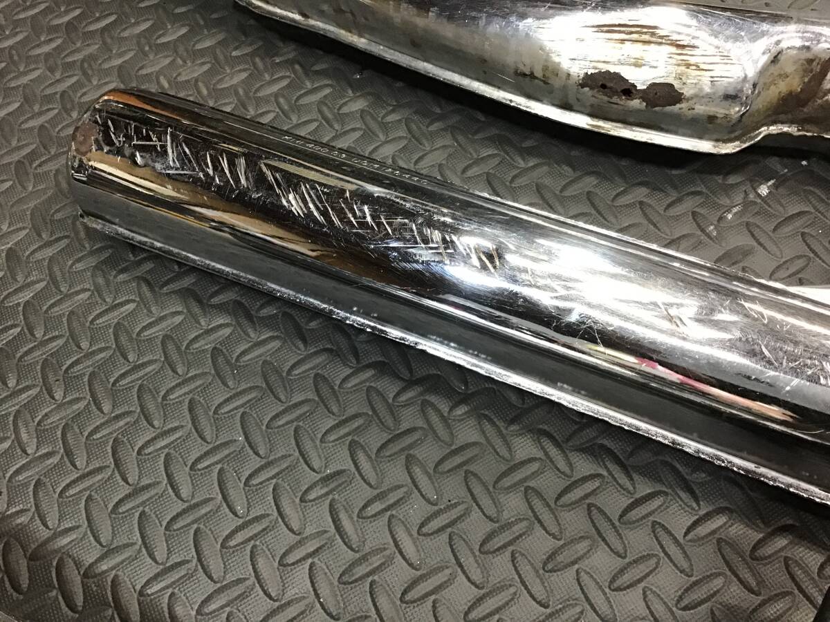 カワサキ KH400 純正 マフラー チャンバー 400SS ②_画像3