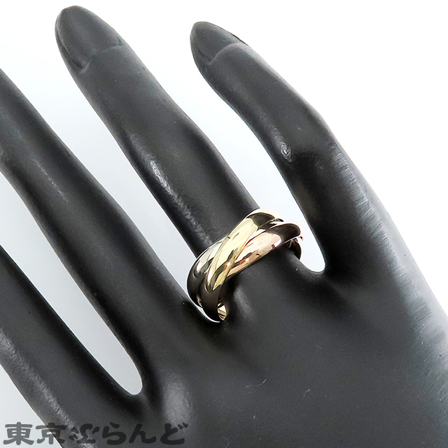 101771684 カルティエ CARTIER トリニティリング MM K18PG K18WG K18YG #53 12.5號相當 クラシックモデル 指輪 レディース 仕上済
