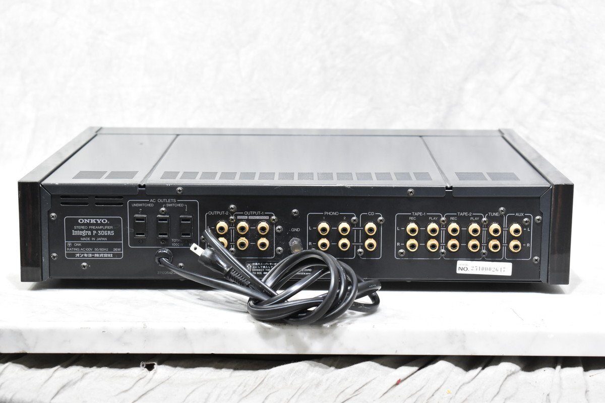 【D】ONKYO Integra P-306RS プリアンプ オンキョー 3057997