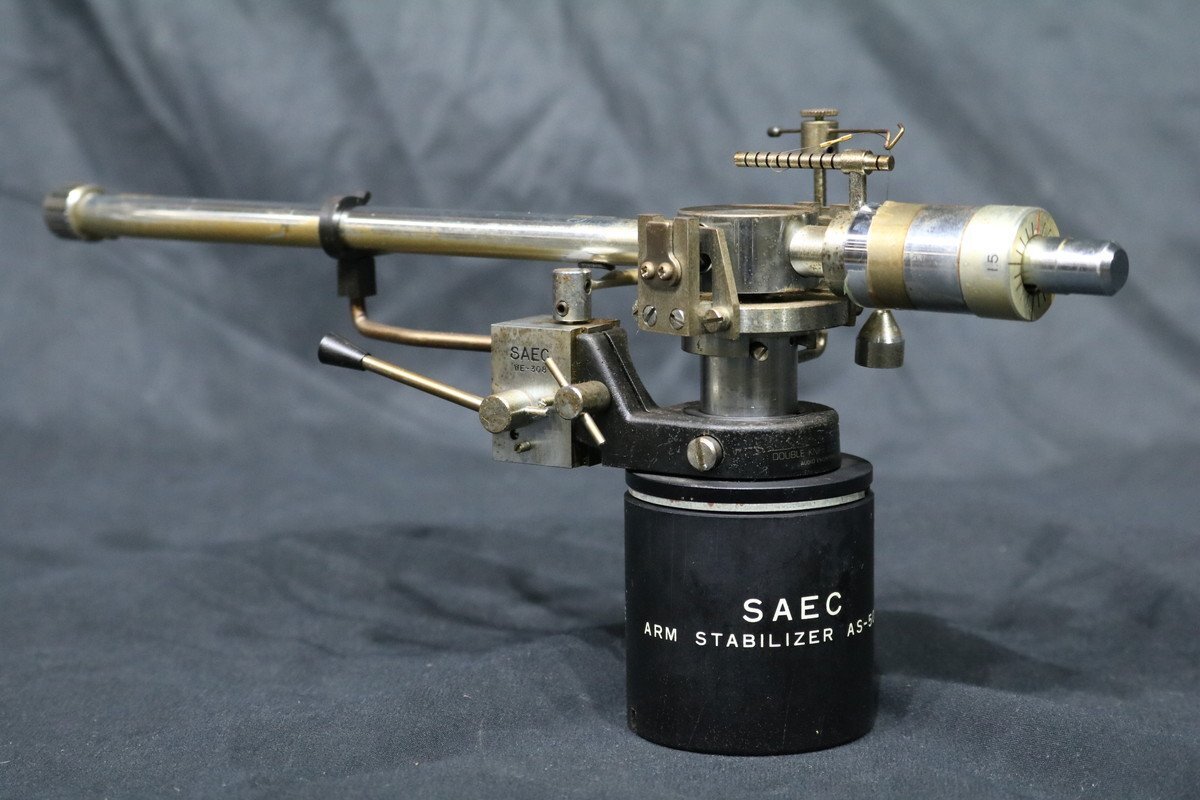 【D】SAEC WE-308 トーンアーム レコードプレーヤー オーディオ AS-500E アームスタビライザー サエク 3039502