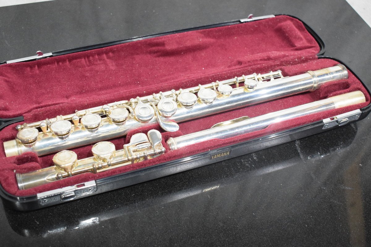 【C】YAMAHA YFL-411II フルート ヤマハ ★Eメカ/SILVER 925刻印あり 3054664①