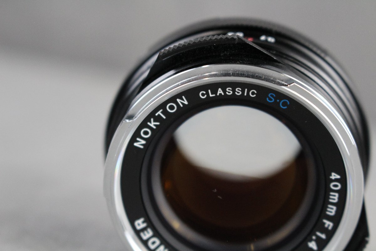【B】 VOIGTLANDER NOKTON 40mm F1.4 単焦點(diǎn)レンズ フォクトレンダー 3054611