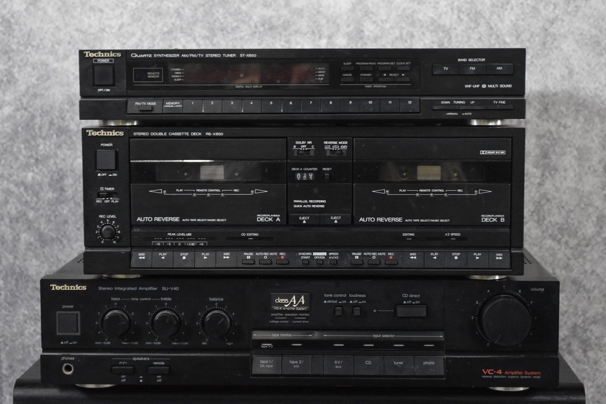 G】Technics ST-X850/RS-X850/SU-V40/SB-CD800 システムコンポ