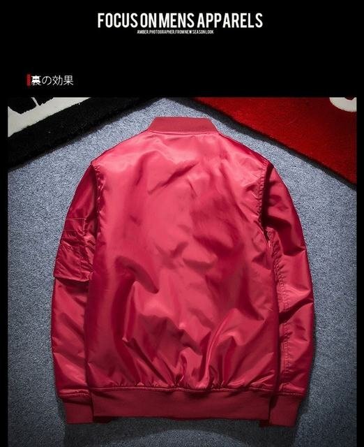 JK-赤 空軍 ミリタリー(実寸8XL) 新品 人気MA1◆高級(jí)セレブdesigner* 高品質(zhì) 軽量 防寒 暖かい ジャケット 秋冬 アウター