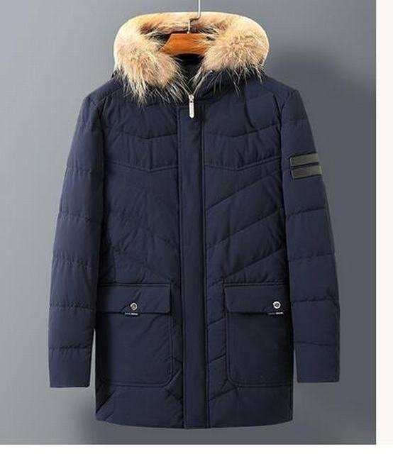 YR-紺(実 寸52B XL度 ) 新品★ 秋冬 高品質(zhì)ダックダウン メンズ 優(yōu)れた保溫性 軽量 防風(fēng)/ ダウン ジャケット デザイナーズ