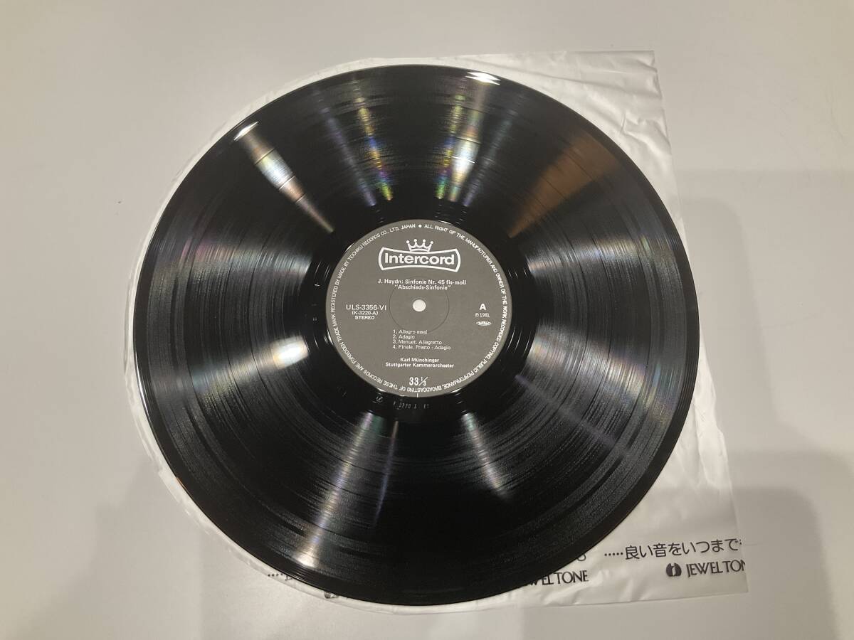 LP レコード J.Haydn/Sinfonie Nr.45 fis moll “A bschieds-Sinfonie” Nr.48 C-dur”Maria Theresia”　【G】
