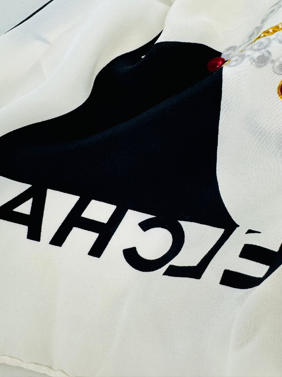 【送料無料】シャネル　スカーフ　マドモアゼル　ヴィンテージ　シルク