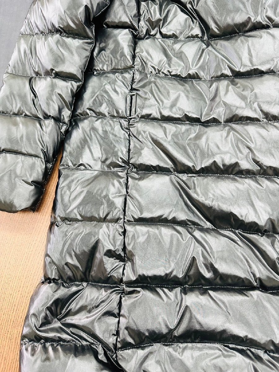 【モンクレール MONCLER 正規(guī)品 ダウンジャケット ロングコート ベルト付き レディース ナイロン 古著】中古品