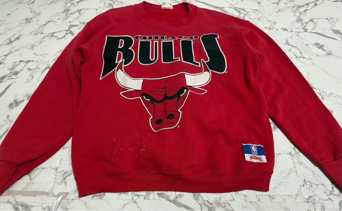 90s*NUTMEG зизифус g тренировочный футболка chicago bulls USA производства Vintage NBA мужской L размер 