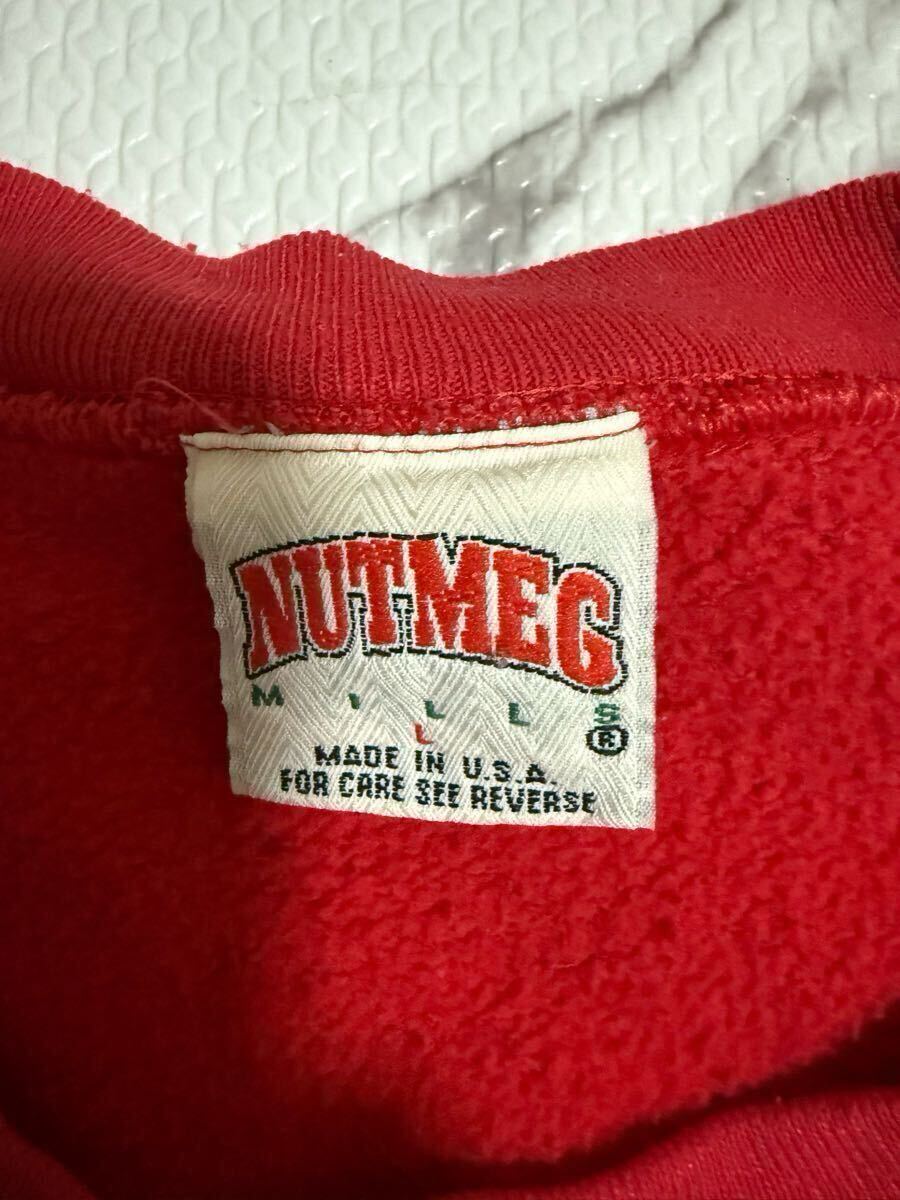 90s*NUTMEG зизифус g тренировочный футболка chicago bulls USA производства Vintage NBA мужской L размер 