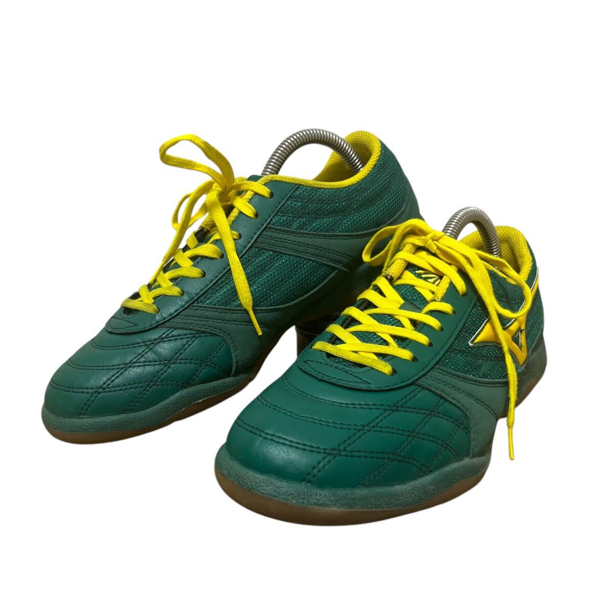 ※1 MIZUNO ミズノ ランサメントSP フットサル サッカーシューズ グリーン×イエロー 12KF-97046 25cm