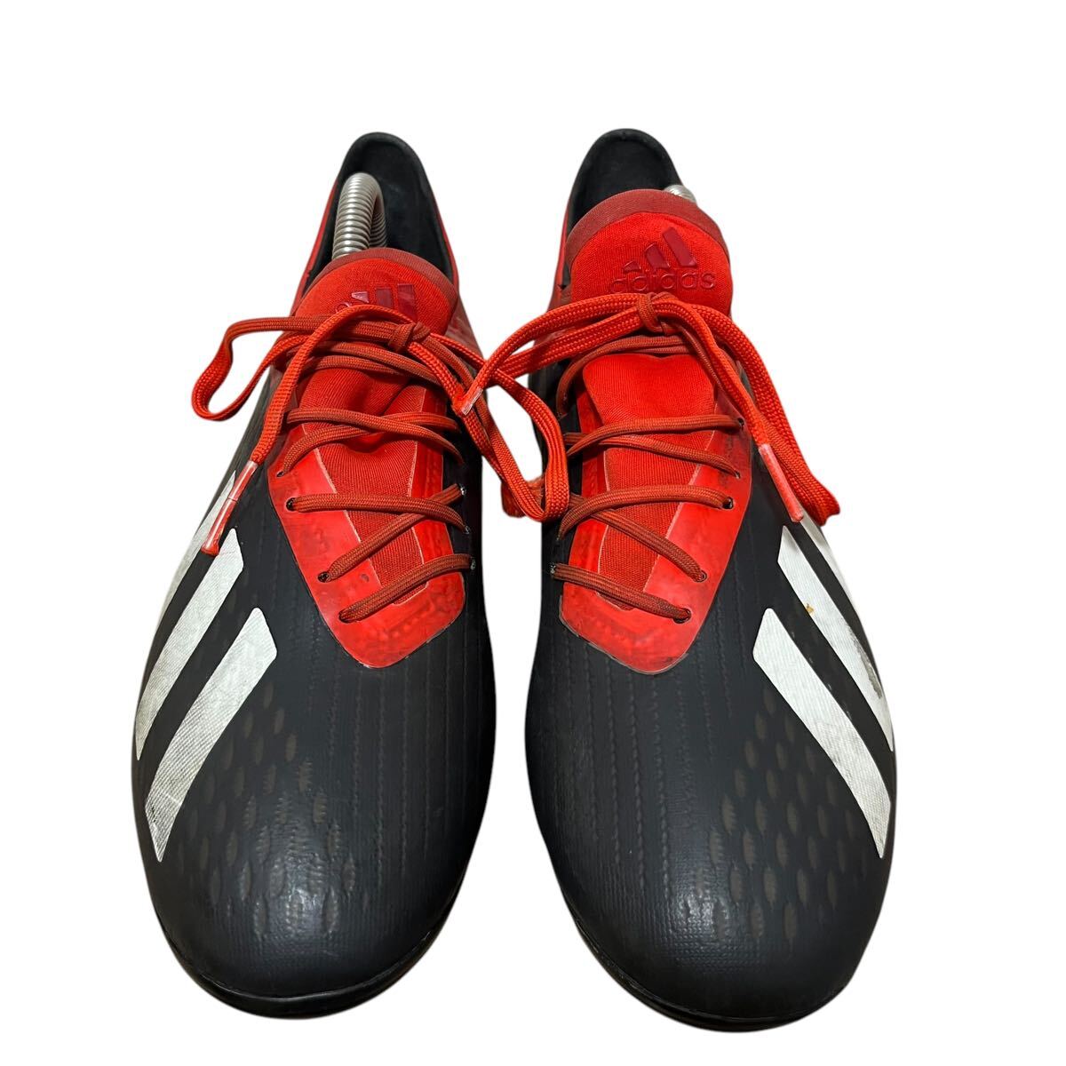 ※1 adidas アディダス エックス 18.2-ジャパン サッカーシューズ スパイク レッド×ブラック F97356 25cm