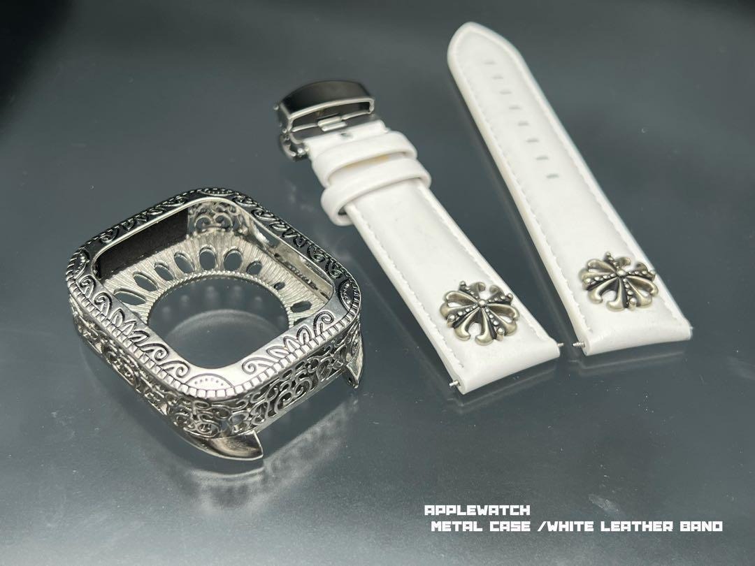 アップルウォッチ ウルトラ 49mm メタルケース x ベルト クロスチャーム_画像1