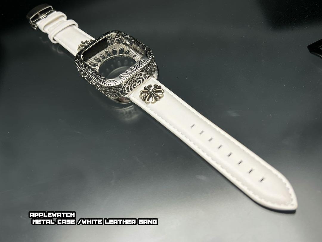 アップルウォッチ ウルトラ 49mm メタルケース x ベルト クロスチャーム_画像5