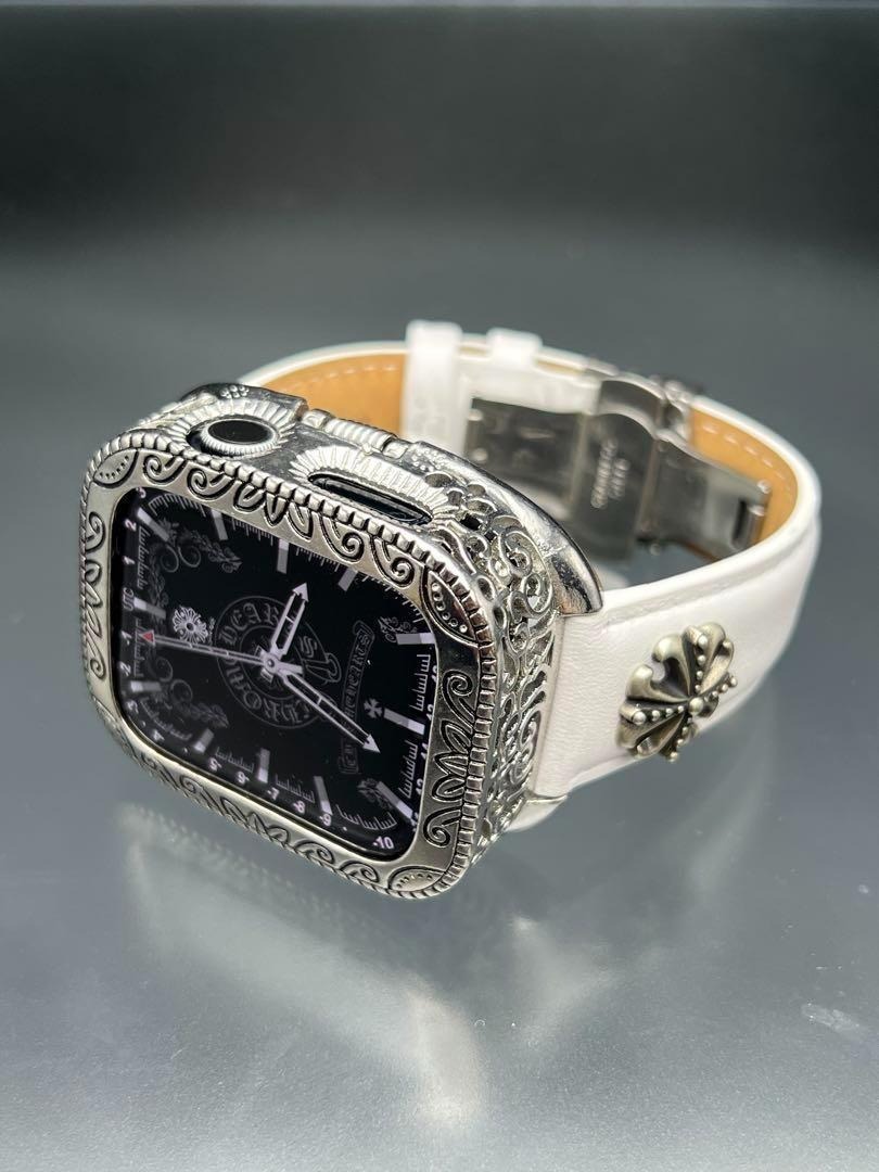 アップルウォッチ ウルトラ 49mm メタルケース x ベルト クロスチャーム_画像6