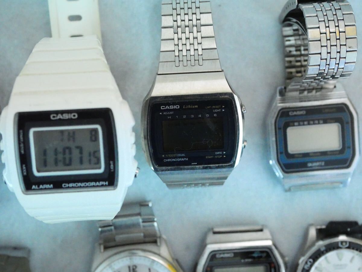 【Y18】★60サイズ CASIO カシオ 腕時計 時計 クォーツ 動作未確認 未検品 大量 まとめ売りまとめTIA