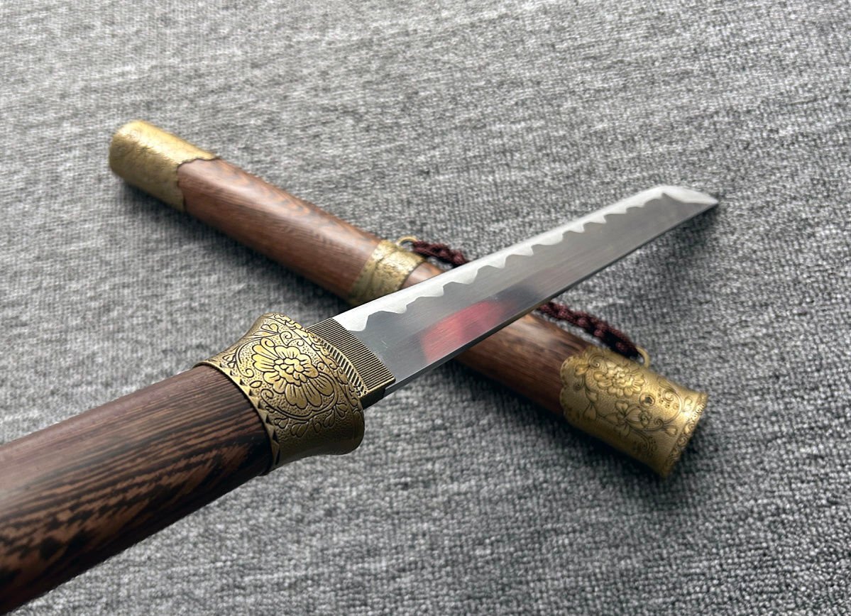 限定版 全長53㎝ アウトドア 木鞘 和式短刀 サバイバルナイフ 高級木製 その他