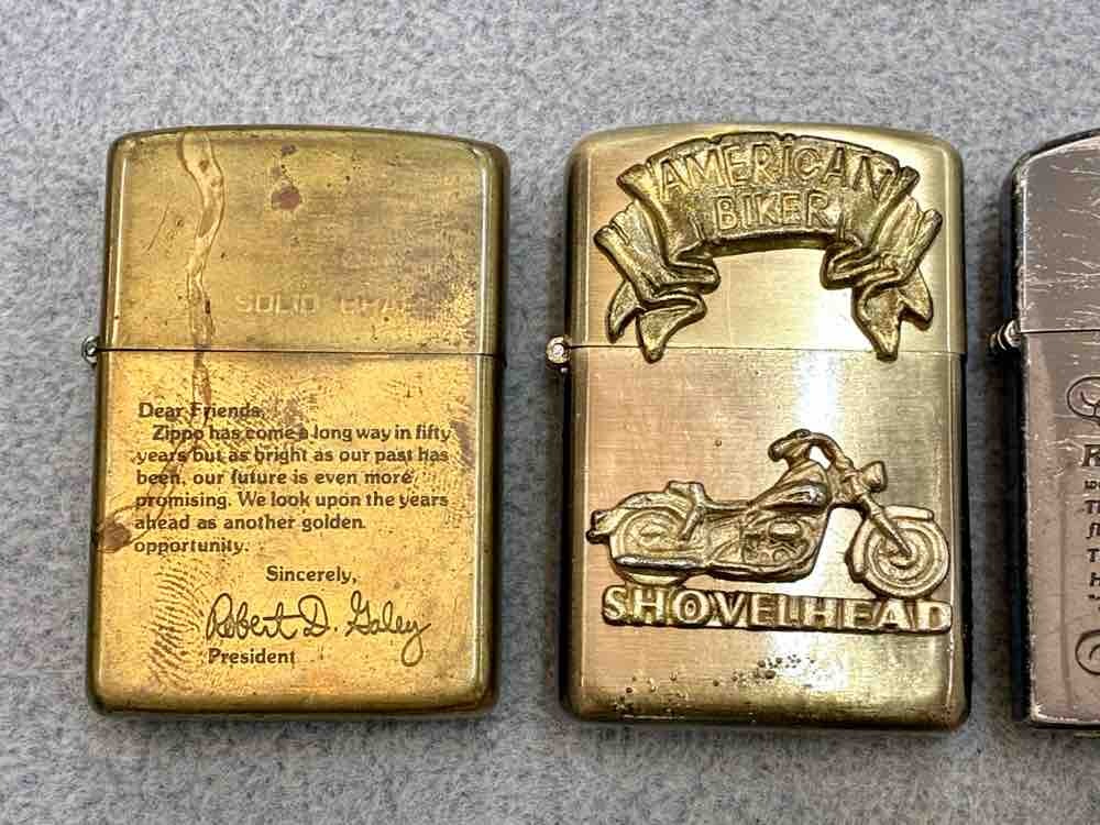 （AT1024他）【まとめ売り】ZIPPO含む ライター7點セット オイル?ガス式 ジャンク扱い 現(xiàn)狀品