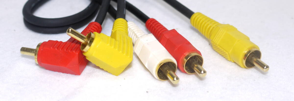 RCA 3P? 2P変換ケーブル　ケーブル長1m 音聲ステレオ→ノーマル変換