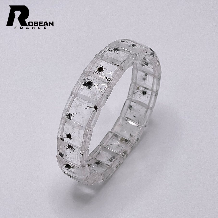 上級 EU制 定価28萬円★ROBEAN?ホーランダイトインクォーツ?バングル★パワーストーン ブレスレット 天然石 約14.1*9.6*5.1mm M1002H322