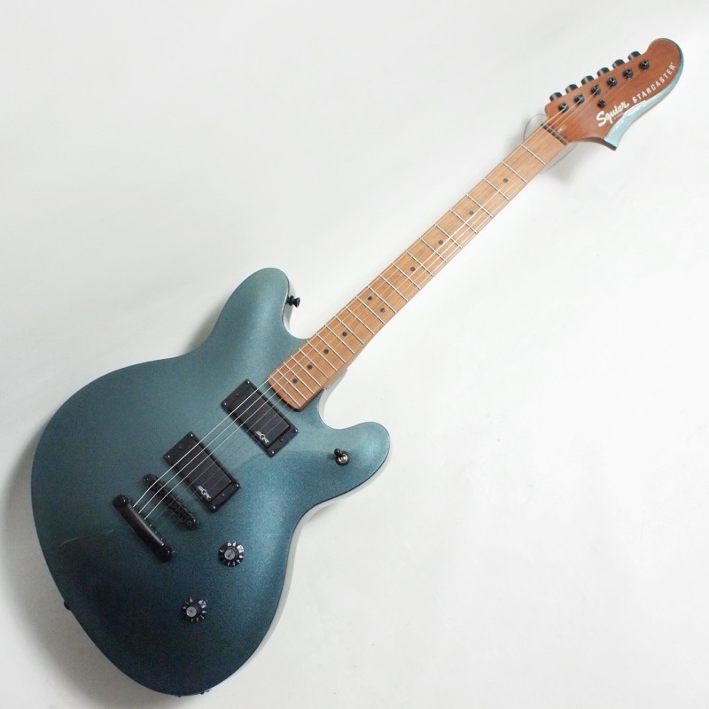 Squier by Fender Contemporary Active Starcaster, Roasted Maple Fingerboard, Gunmetal Metallic(sk wire )