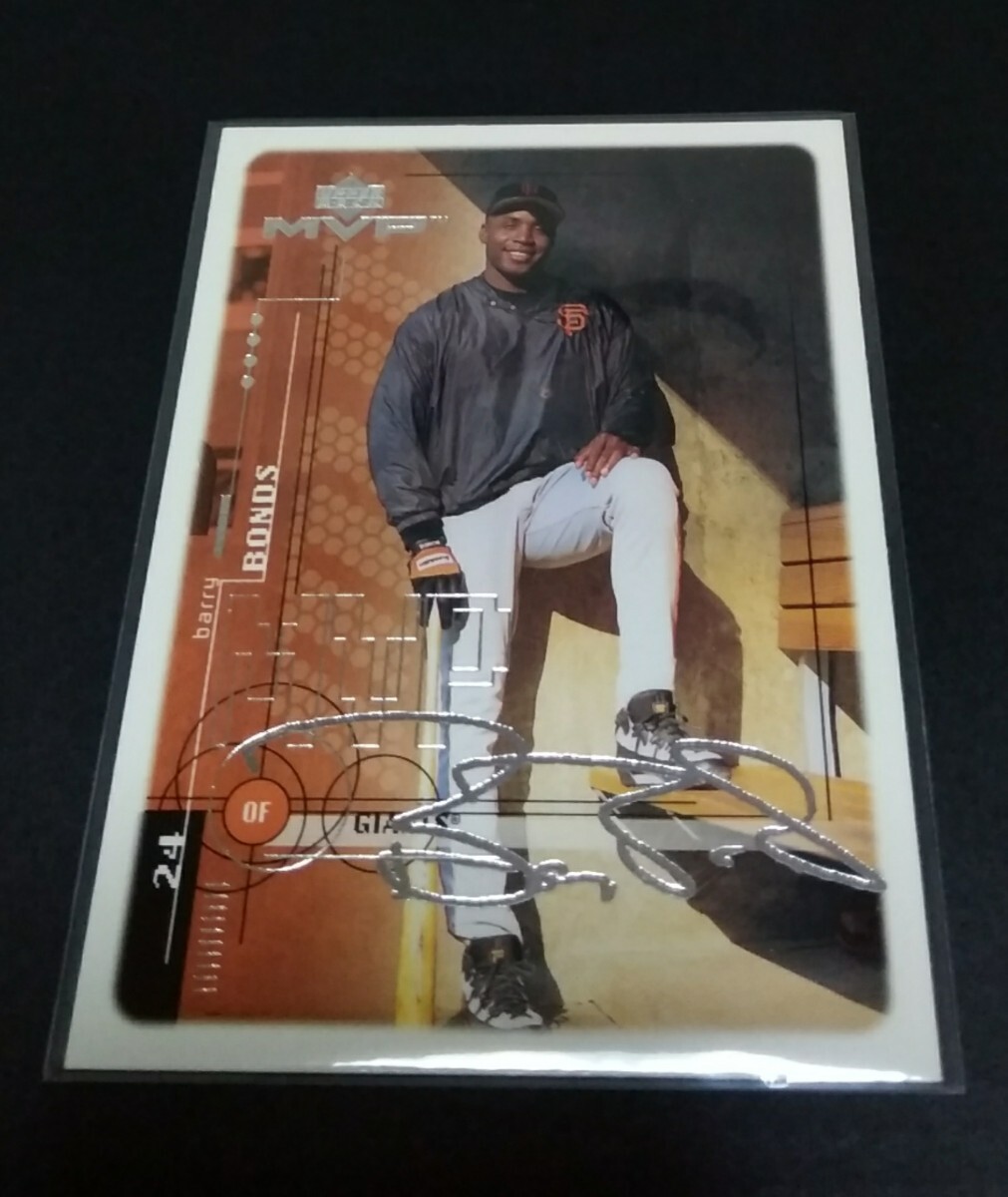 MLB 1999年upper deck MVP バリー?ボンズ(ジャイアンツ) 銀箔サイン入り！Silver Script No,183。Giants BARRY BONDS 