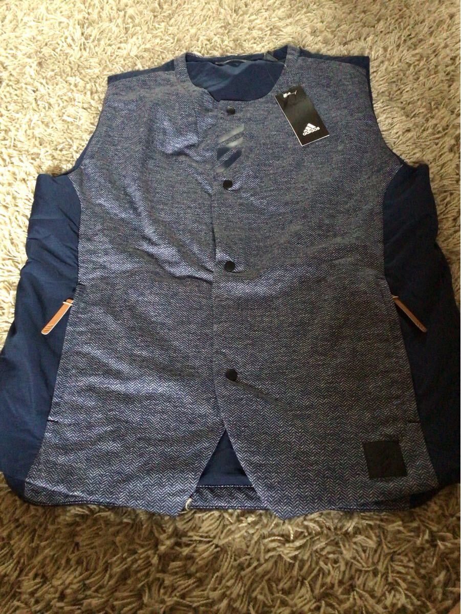 新品 未使用品 定価14300円 アディダス adidas アディクロス ベスト adicross ED2113 FY057 05\19 ED2113 APU008 スポーツジレ L_画像1