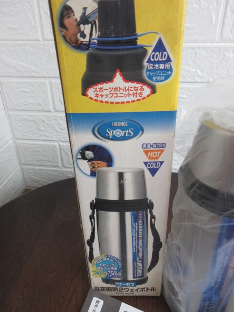 【THERMOS /真空断熱2WAYボトル】サーモス/ ステンレスブラック /FBM-805W/未使用品_画像2