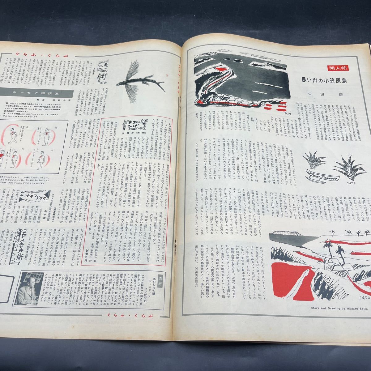 『毎日グラフ 1955 6/1』岡本綺堂 佐田勝 日本のレンズ アジア?バレーボール大會(huì) 人間模様/草野心平立野信之広池秋子村野四郎菅原卓他