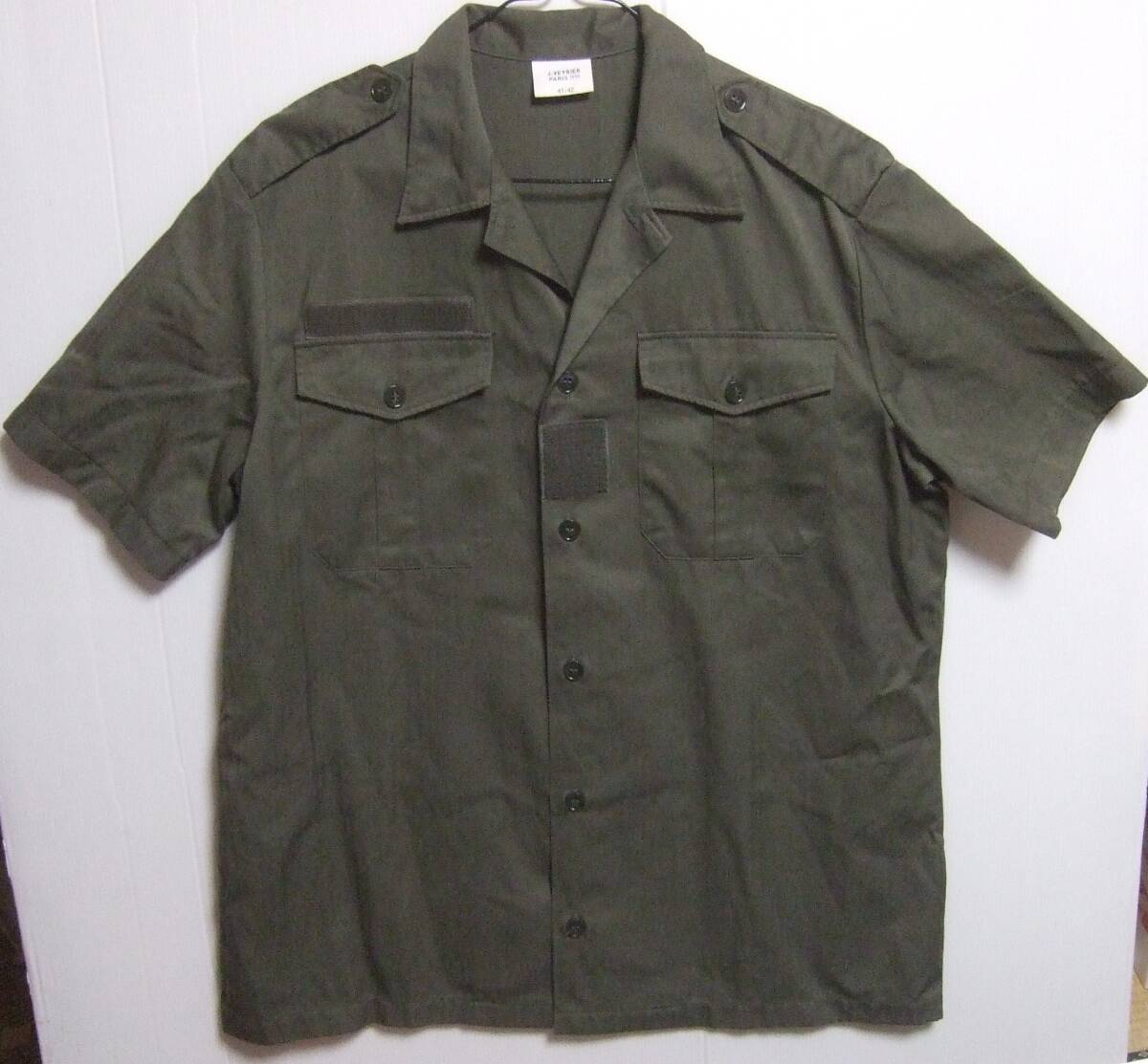 J.VEYRIER PARIS ジヴェイリエ　パリ ミリタリーシャツ 1999 半袖 フランス軍 41/42
