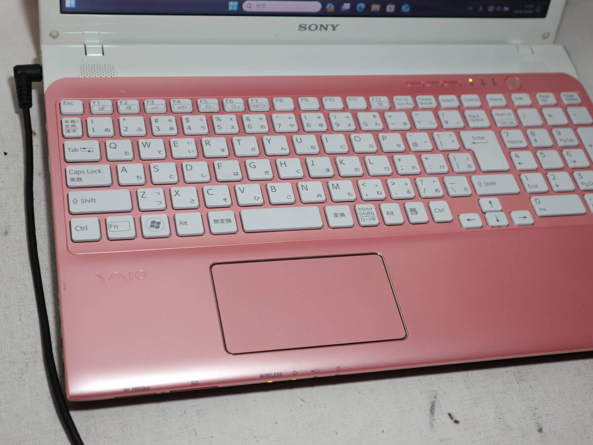 Core i7 SVEシリーズ ★ VAIO ピンク★ win 11 pro ≪ 爆速SSD 仕様 ≫メモリ16G/SSD512GB(新品) /WiFi/Cam/DVD/office 2019