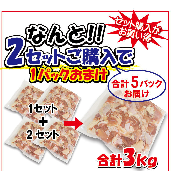 【送料無(wú)料】こま切れ　國(guó)産鶏もも肉　1.2ｋｇ（600ｇ×2パック）　冷凍　端切れ　訳あり商品