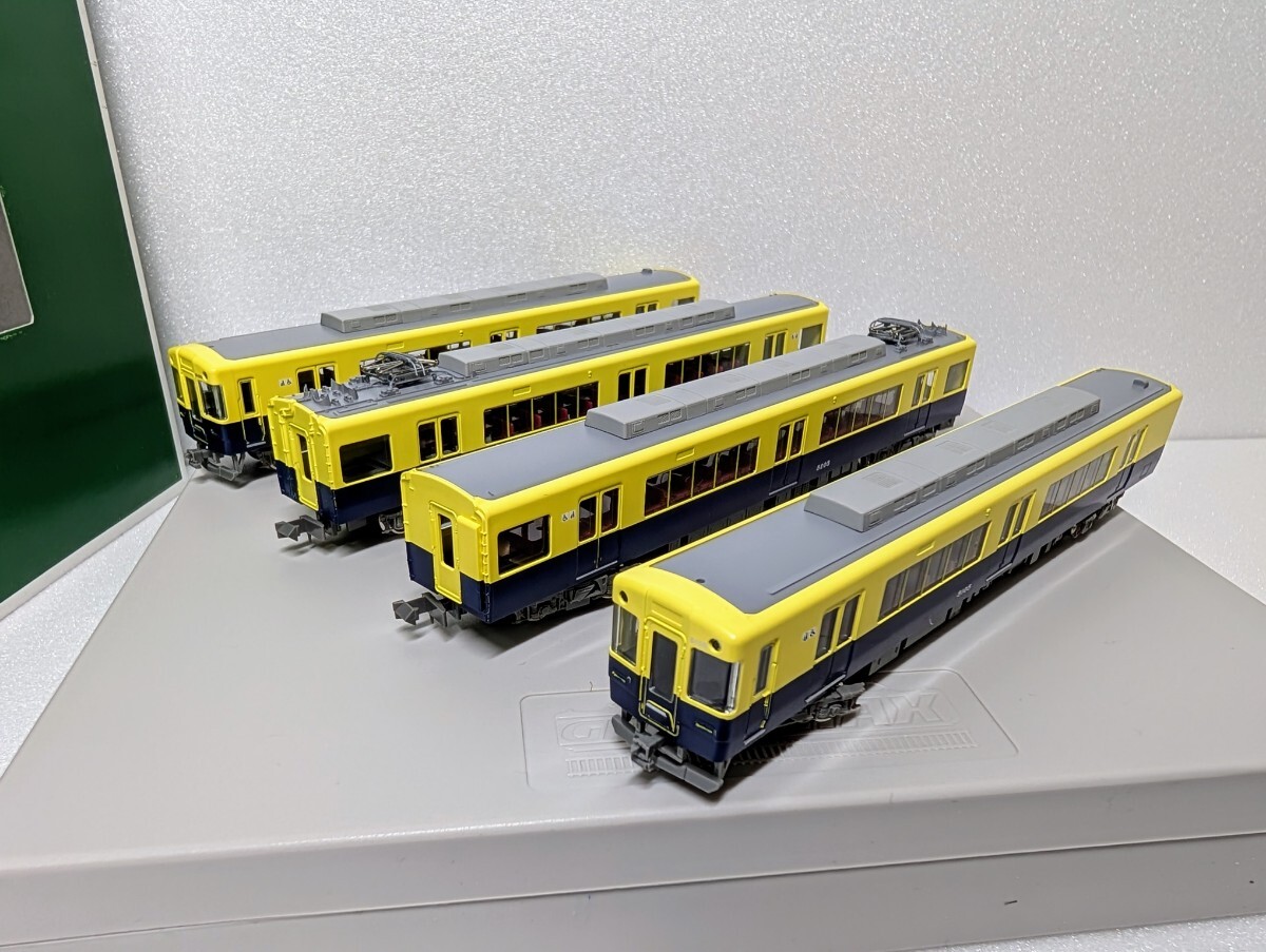 グリーンマックス 50054 近鉄5200系 （更新車?2250系涂裝）4両編成セット （動(dòng)力付き） Nゲージ 動(dòng)作確認(rèn)済 美品 GREENMAX
