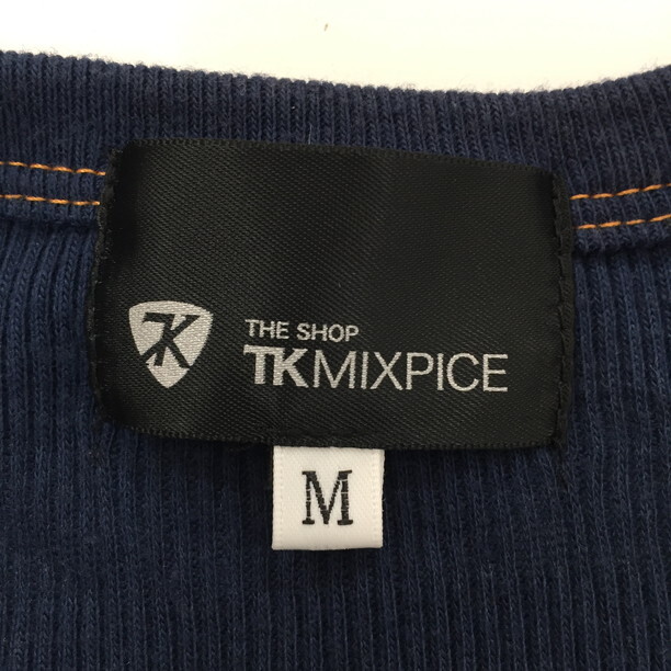 2410F-001 メンズ TK MIXPICE ティーケーミクスパイス ネイビー ニットセーター M 【送料一律！800円】_画像2