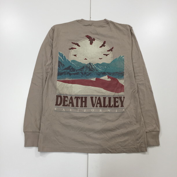 2410F-149 мужской HOLLISTER Hollister бежевый футболка с длинным рукавом S [ единая стоимость доставки!800 иен ]