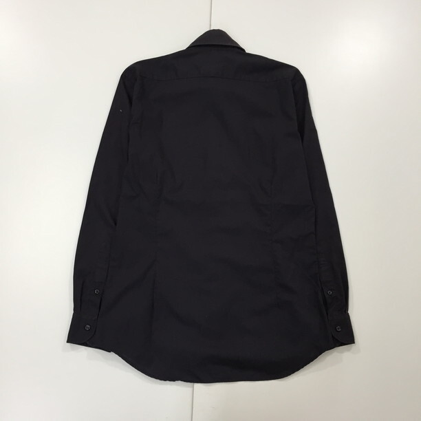 2411F-047 メンズ TK MIXPICE ティーケーミクスパイス ブラック シャツ 39 【送料一律！800円】_画像4