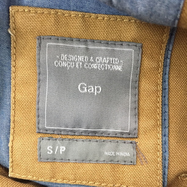 2411F-194 メンズ GAP ギャップ ブラウン テーラードジャケットブレザー S 【送料一律！800円】