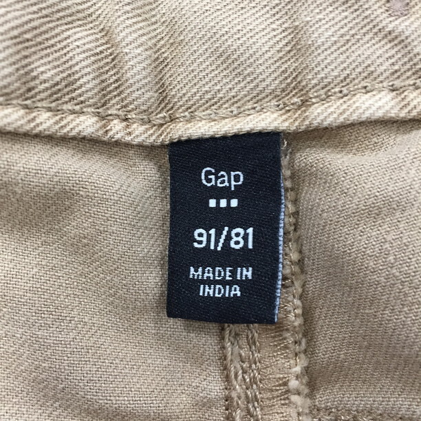 2411F-224 メンズ GAP ギャップ ベージュ チノパンツ 91/81 【送料一律！800円】
