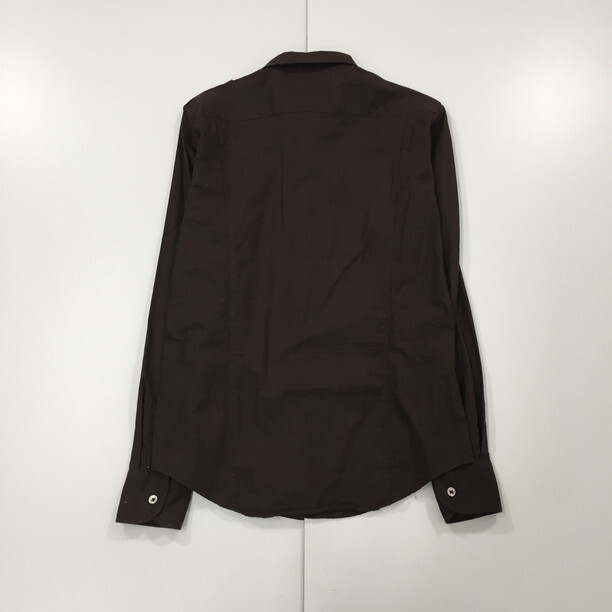 2411F-246 メンズ JOURNAL STANDARD ジャーナルスタンダード ブラウン シャツ M 【送料一律！800円】