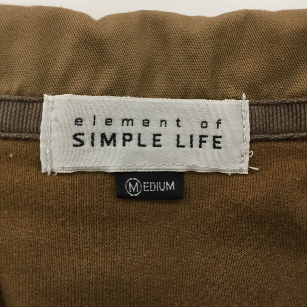 2410F-201 мужской element of SIMPLE LIFE Element ob простой жизнь бежевый рубашка-поло M [ единая стоимость доставки!800 иен ]