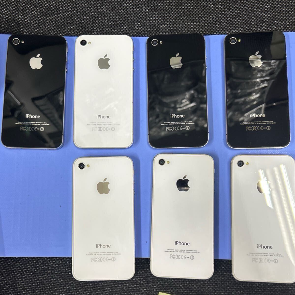 Apple(アップル)iPhone4.4s ホワイト ブラック 7台セット 部品 Apple(アップル)iPhone4.4s ホワイト ブラック 7台セット 部品