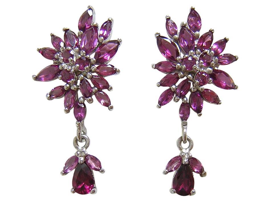 『天然ロードライトガーネット』 ピアス_画像1