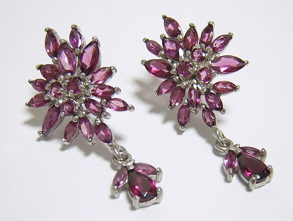 『天然ロードライトガーネット』 ピアス_画像2